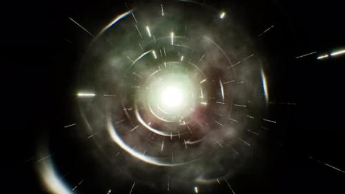 Videohive - Misty Shining Energy Light Background Loop 4K - 32553303 - 32553303