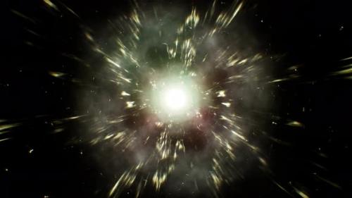 Videohive - Glowing Electric Energy Space Background Loop 4K - 32556164 - 32556164