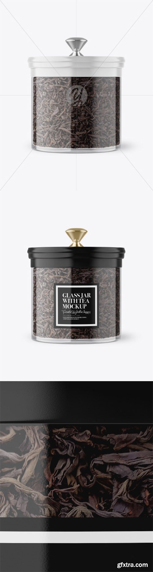 Glass Jar With Tea Mockup 80481