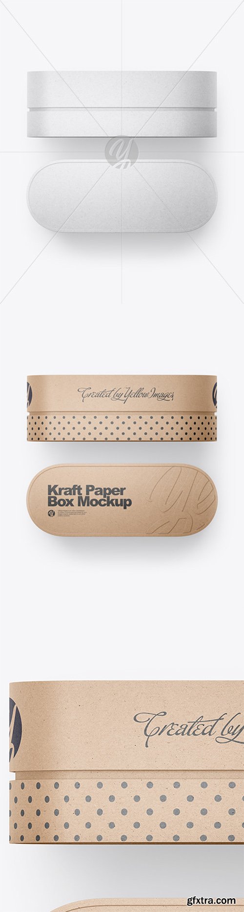 Kraft Paper Carton Gift Box Mockup 80512