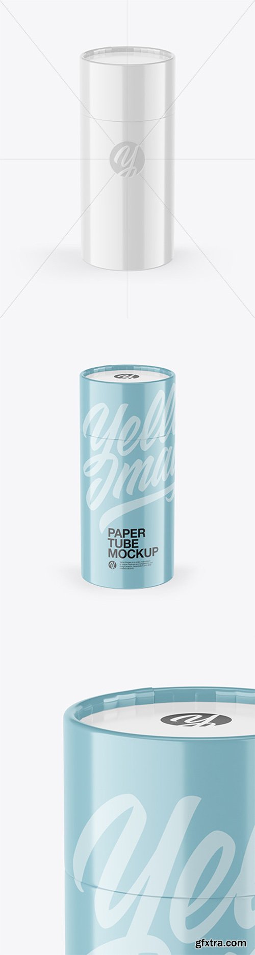 Glossy Paper Tube Mockup 80511