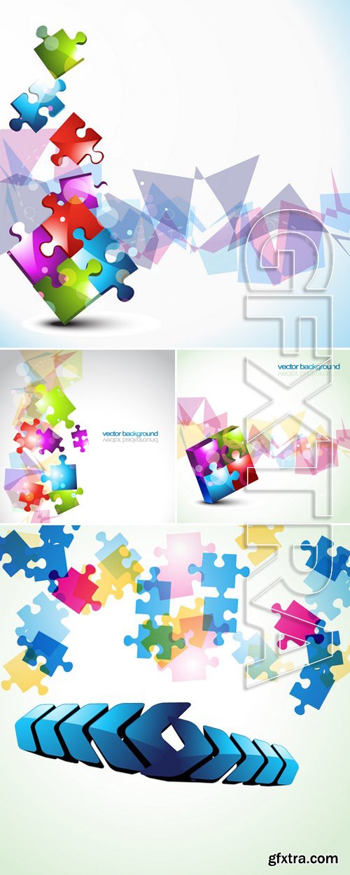 Abstract mosaic backrounds