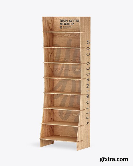 Wooden Display Stand Mockup 84817