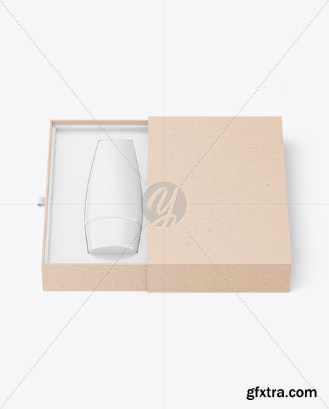 Kraft Paper Box With Cosmetic Tube Mocup 84740