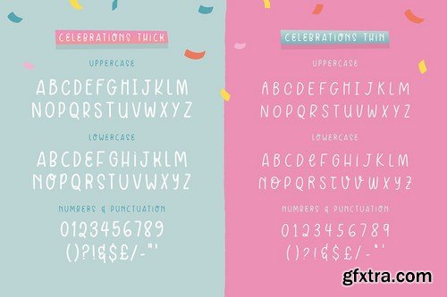 Celebrations Font Duo