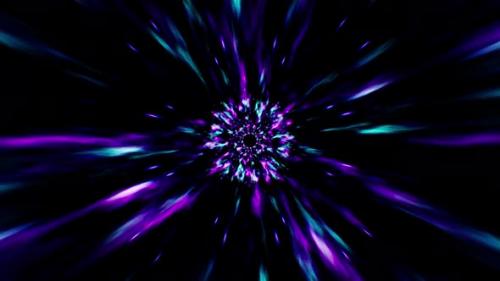 Videohive - Flare Bursting Neon Tunnel Loop 4K - 32558791 - 32558791