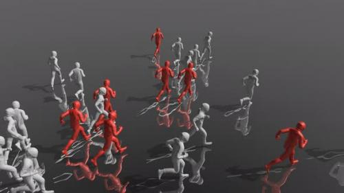 Videohive - Running Guys 3D Abstract Animation - 32567123 - 32567123