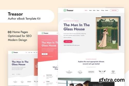 ThemeForest - Treasor v1.0.0 - Author eBook Elementor Template Kit - 31533110