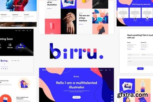 ThemeForest - Birru v1.0.0 - Simple Portfolio Elementor Template Kit - 31532677