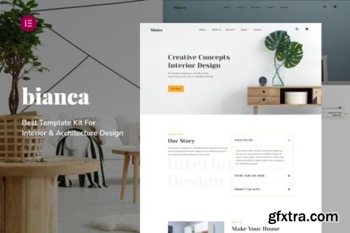 ThemeForest - Bianca v1.0.2 - Architecture & Interior Elementor Template Kit - 32357899