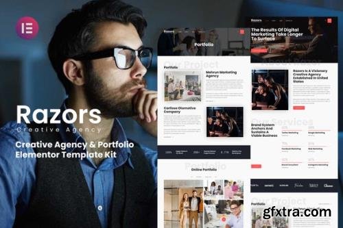 ThemeForest - Razors v1.0.0 - Creative Agency & Portfolio Elementor Template Kit - 32567135