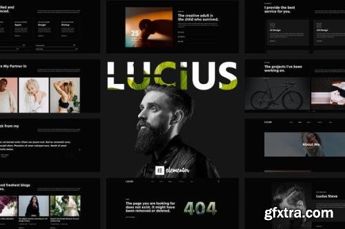 ThemeForest - Lucius v1.0.0 - Personal Portfolio Elementor Template Kit - 32328095