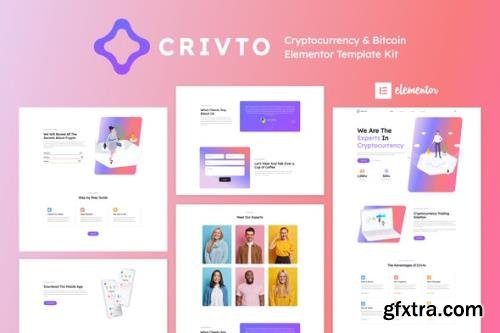 ThemeForest - Crivto v1.0.0 - Cryptocurrency Bitcoin Elementor Template Kit - 32229625