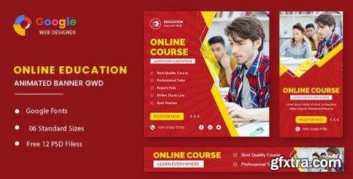 CodeCanyon - Online Course Animated Banner GWD v1.0 - 32518432