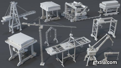 Artstation - Cranes - 11 pieces by Armen Manukyan