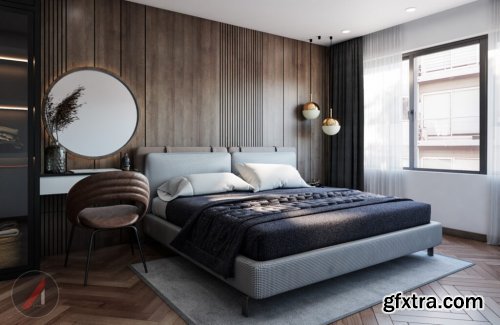 Bedroom Sketchup Scene by Nguyen Hong Anh