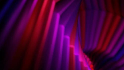 Videohive - Abstract Glowing Violet Twisted Shape - 32588416 - 32588416