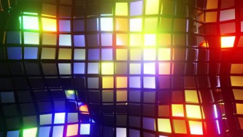 Videohive - Wave Party Colored Background Loop 4K - 32590823 - 32590823