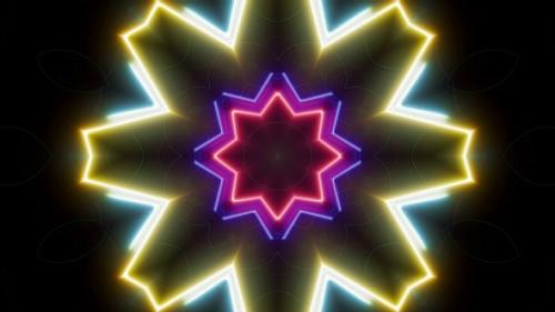 Videohive - Multi Colored Light Beam Kaleidoscope Vj Background Loop 4K 03 - 32591577 - 32591577