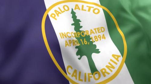 Videohive - Palo Alto City Flag (California) - 4K - 32591594 - 32591594