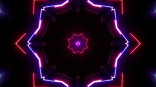 Videohive - Multi Colored Light Beam Kaleidoscope Vj Background Loop 4K 05 - 32591640 - 32591640