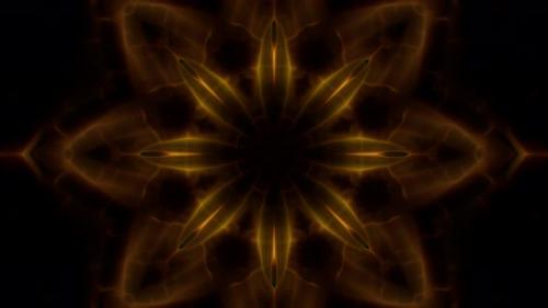 Videohive - Dark Gold Kaleidoscope Loop 4K 06 - 32592222 - 32592222