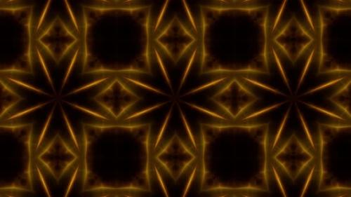 Videohive - Dark Gold Kaleidoscope Loop 4K 07 - 32592228 - 32592228