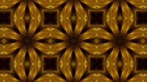 Videohive - Dark Gold Kaleidoscope Loop 4K 14 - 32592306 - 32592306