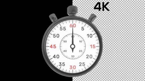 Videohive - 4k Stopwatch Timer 60 Seconds - 32592464 - 32592464