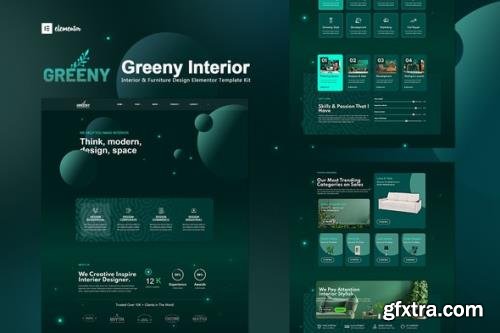 ThemeForest - Greeny v1.0.2 - Interior Elementor Template Kit - 28427043