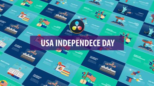 Videohive - USA Independence Day Animation | DaVinci Resolve - 32600925 - 32600925