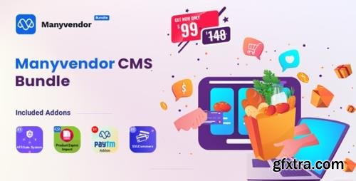 CodeCanyon - Manyvendor v1.0 - eCommerce Multi-vendor CMS Bundle - 31097745