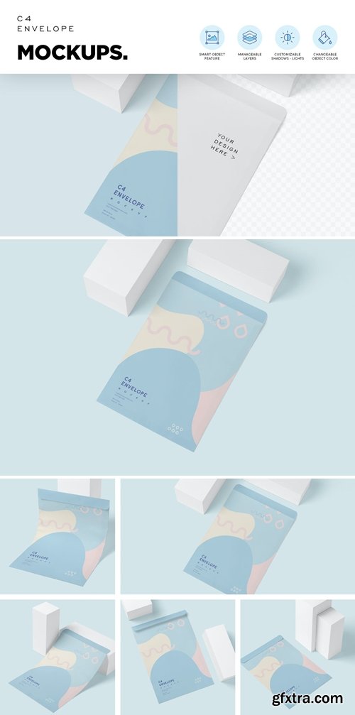 C4 Envelope Mockups