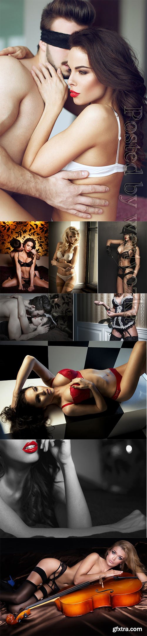 Luxury women in lingerie posing stock photo vol 16