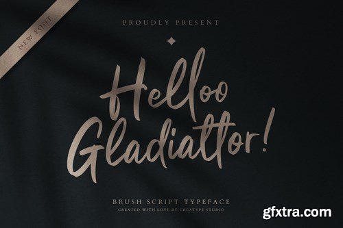 Helloo Gladiattor Brush Script