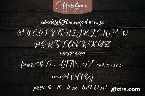 Mardyans Unique Naturaly Handwritten Font