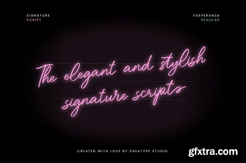 Essperanza Stylish Signature Script