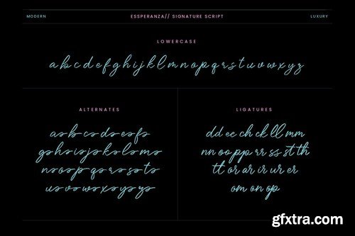 Essperanza Stylish Signature Script