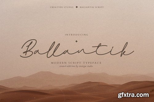 Ballantik Modern Monoline Script