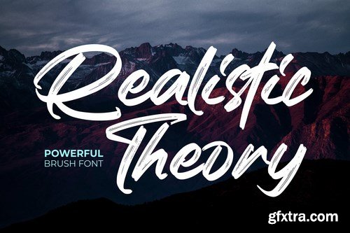 Realistic Theory - Powerful Brush Font