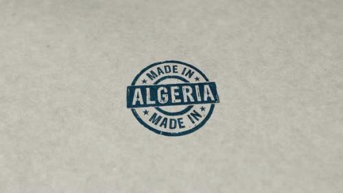 Videohive - Made in Algeria stamp and stamping loop - 32601722 - 32601722