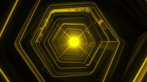 Videohive - Gold Tunnel Loop - 32606428 - 32606428