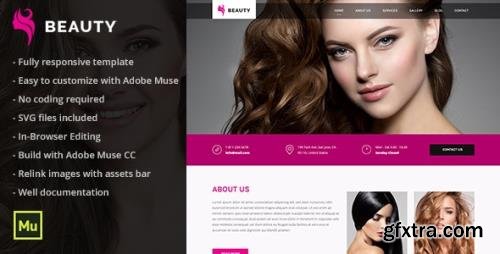 ThemeForest - Responsive Hair and Beauty Salon Adobe Muse Template v1.0 (Update: 7 August 19) - 15819017