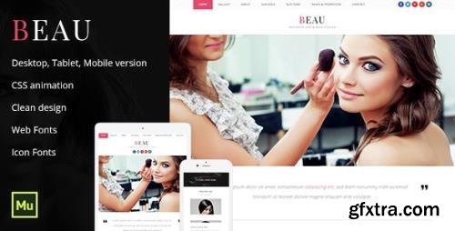 ThemeForest - Beau v1.0 - Beauty Salon Template - 14670635