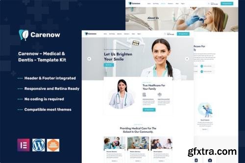 ThemeForest - Carenow v1.0.0 - Medical & Dentist Elementor Template Kit - 32488649