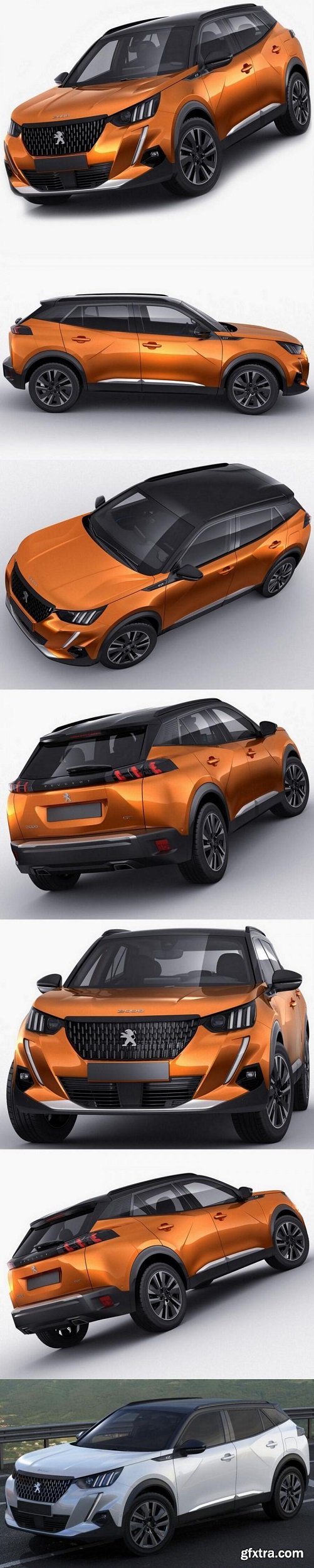 Peugeot 2008 GT 2020 3D Model