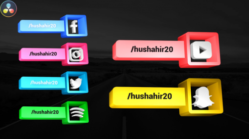 Videohive - Social Media 3D Lowerthirds - 32606202 - 32606202