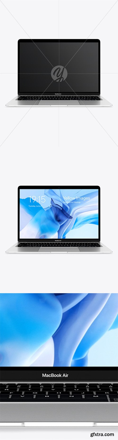 MacBook Air Silver Mockup 80688