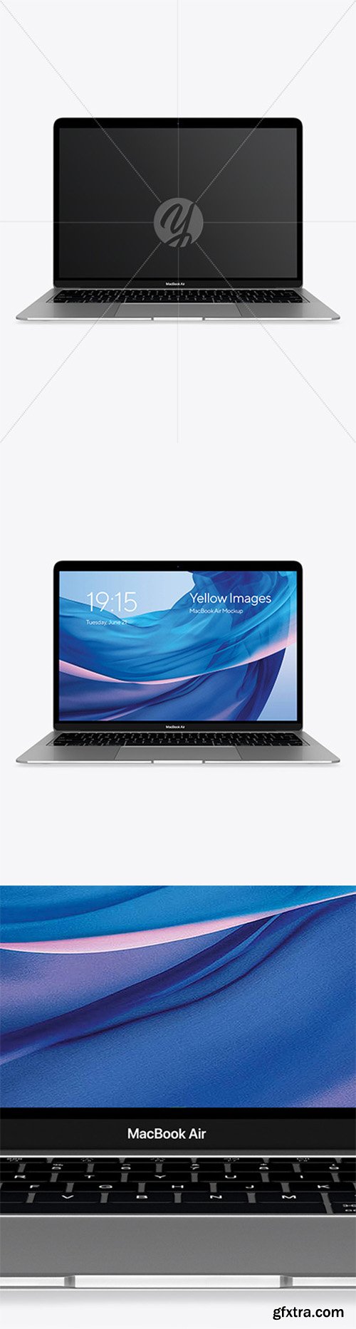 MacBook Air Space Gray Mockup 80687