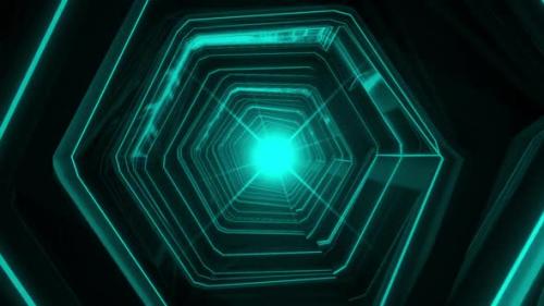 Videohive - Neon Light Tunnel Loop - 32606469 - 32606469